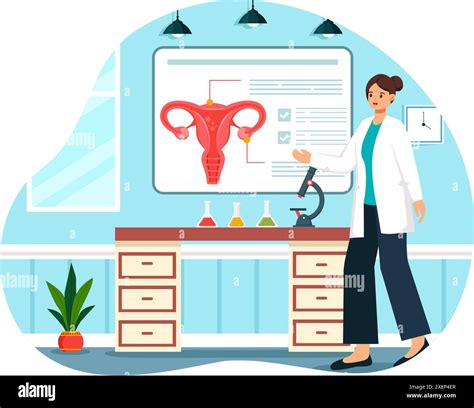 Reproduction Clinic Vector Illustration featuring Assisted Reproductive ...