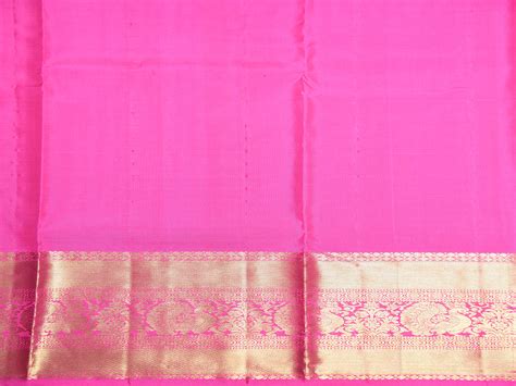 Traditional Zari Big Border With Checks And Buttis Parrot Green Kanchi ...