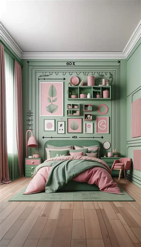25 Beautiful Green and Pink Bedroom Ideas for a Unique Touch - Roomy ...