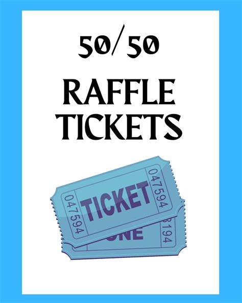 50/50 Raffle Tickets - Trivia Night