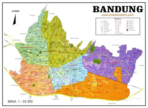 Bandung Map - Indonesia