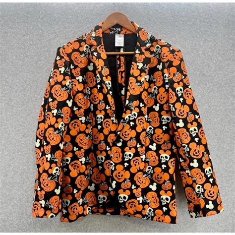 Disney | Suits & Blazers | Nwt Mickey Mouse Pumpkin Glowinthedark Half ...