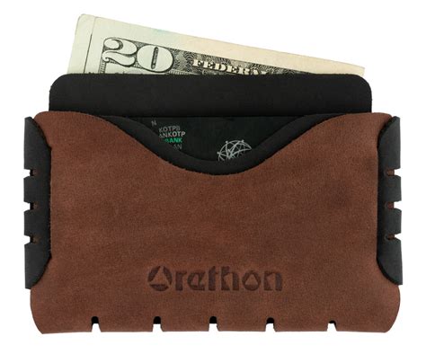 Brown Handmade Leather Minimalist Wallet - US - orethon.com