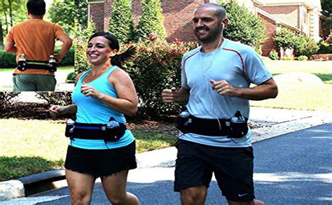 Store2508 Adjustable Running Jogging Waist Mobile Pouch with 2 Pcs 10oz ...