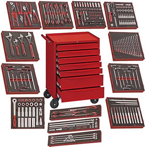 Teng Tools 240 Piece Complete Mixed EVA Foam General Hand Tool Kit with ...