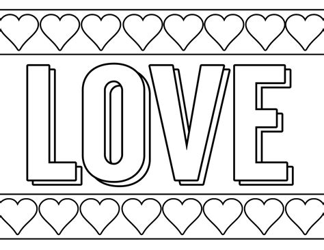 Valentine Coloring Pages To Print For Free