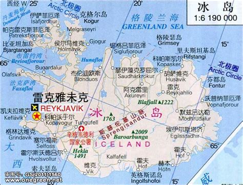 冰岛地图（中英文版）_冰岛地图库