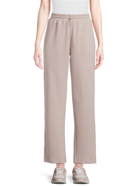 Avia Women’s Wide Leg Knit Pant with Drawstring, Sizes XS-XXXL ...