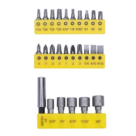STANLEY 68-071-23 26-Piece Ratcheting Screwdriver Bit Set – Chrome Vanadium