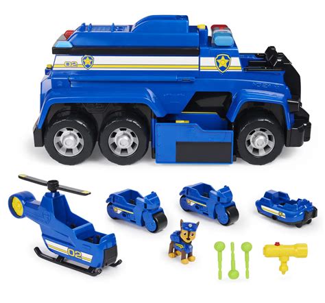 Buy Hamleys Paw Patrol Chase Dluxe Cruser Chase Blue 3 Plastic Blue Paw ...