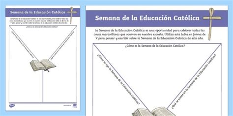Ficha de actividad: Semana de la Educación Católica | Twinkl