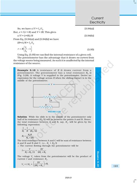 Current Electricity - NCERT Book of Class 12 Physics Part I