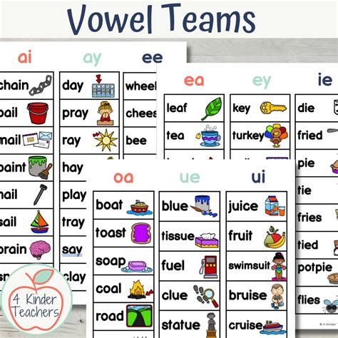 Team Vowel Words