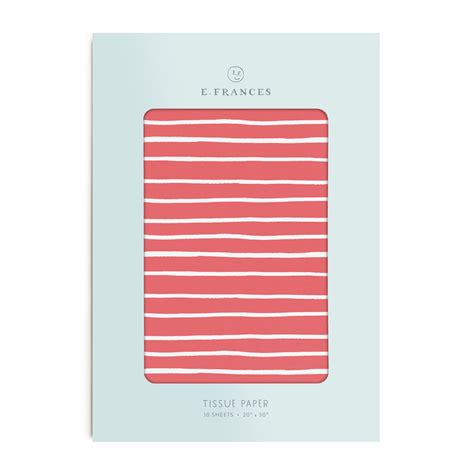 Red Stripe Tissue Paper – E. Frances Paper