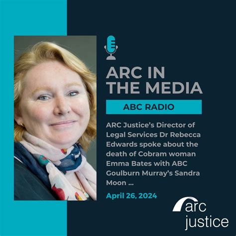 ARC Justice's Director of Legal Services Dr Rebecca Edwards today ...
