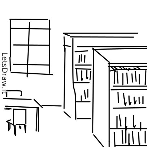 Image result for Easy Drawing of Library