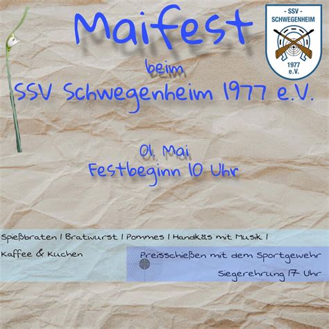 Maifest 2025, Im Rott, Schwegenheim, Schifferstadt, 1 May 2025 | AllEvents