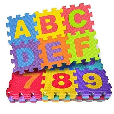 Buy FunBlast 36 Pieces Mini Puzzle Foam Mat for Kids, Interlocking ...