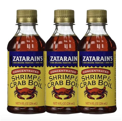 Zatarains Crab and Shrimp Boil Orleans Style Liquid Concentrated 8oz (3 ...