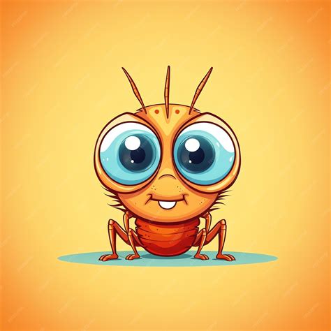 Premium Photo | A cartoon bug with big eyes