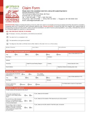Fillable Online Please return this completed claim form, along with ...