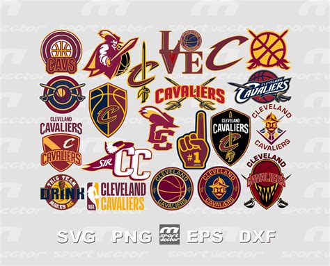 Cleveland Cavaliers NBA Team SVG Bundle | Basketball SVG NBA Clipart ...