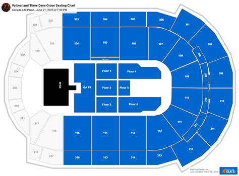Canada Life Place Seating Chart - RateYourSeats.com - map of canada life centre