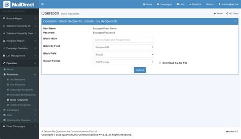 Block Recipients