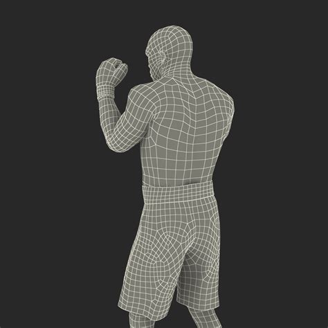 3D model African American Boxer 2 Red Suit Pose 2 | 3D Molier International