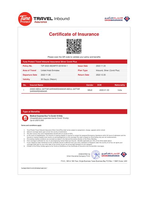 AWAD Abdul Sattar INS - Hum - Certificate of Insurance Please scan the ...