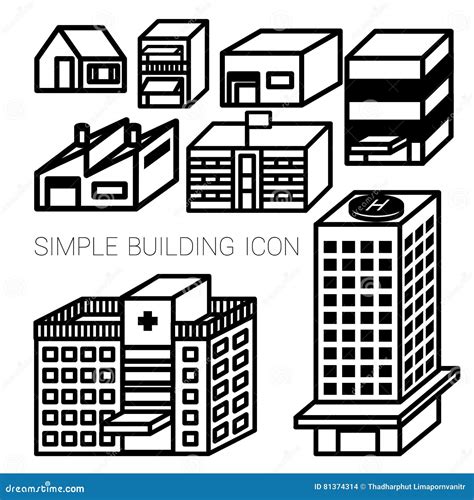 Simple Building Icon 的图像结果