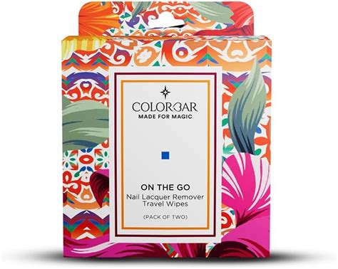 Buy Colorbar On the go Nail Lacquer Travel Remover Wipes- Pack of 2 ...