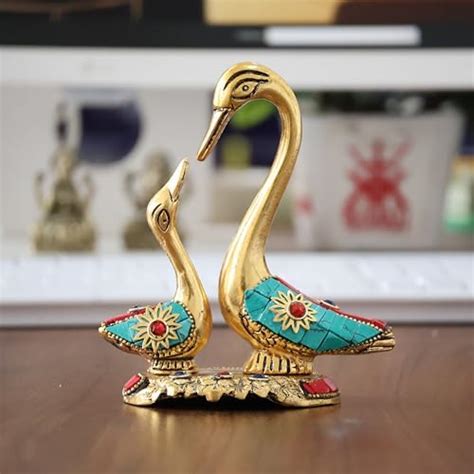 Buy WebelKart Pair of Kissing Duck, Swan Showpiece For Home Decor - 29 ...