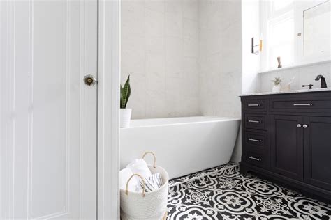 Black White Grey Bathroom Floors