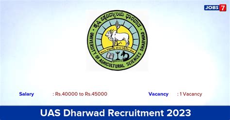 UAS Dharwad Recruitment 2024 - Direct Interview for Assistant Professor ...