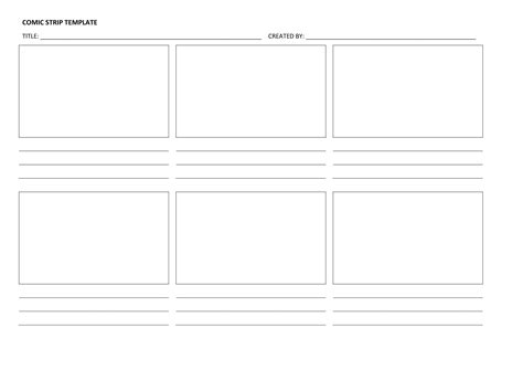 40 Free Printable Comic Strip Templates [PDF]