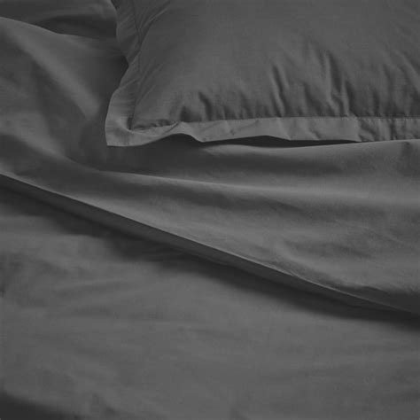 HAMPFLOCKEL duvet cover and pillowcase, dark grey, 150x200/50x80 cm ...