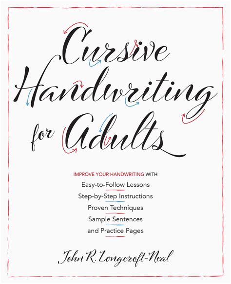 Cursive Handwriting Practice For Adults