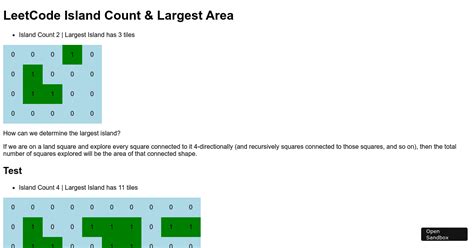 leetcode-largest-island - Codesandbox