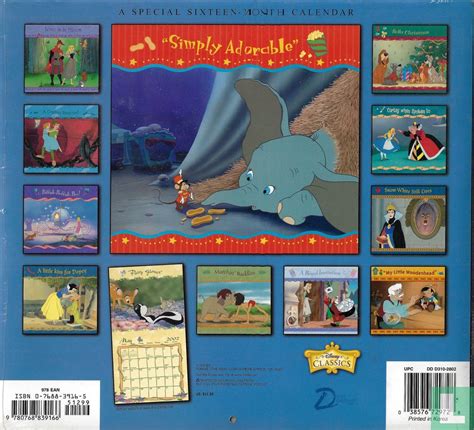 Disney Classics A 16-Month 2002 Calendar (2002) - Day Dream Calendars ...
