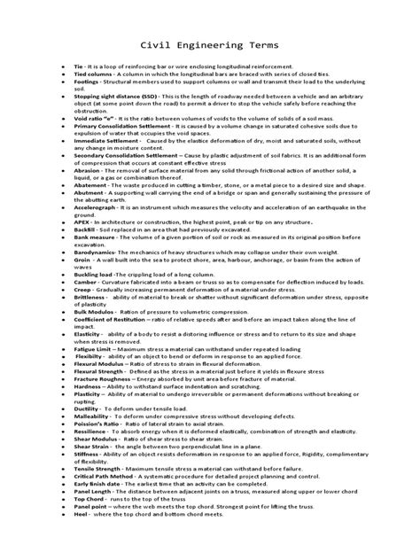 Image result for Engineering Terminology