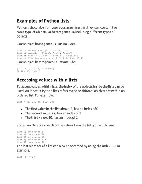 Image result for Python List Code Examples