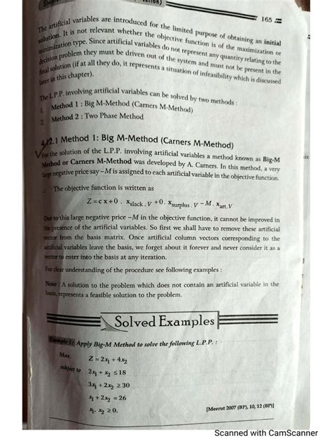 Image result for Simplex Method PDF