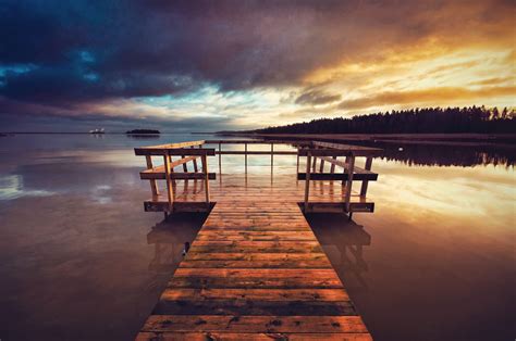Lake Dock Sunset Wallpapers - Top Free Lake Dock Sunset Backgrounds ...