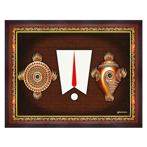 Pavan Photo Laminations Lord Balaji Shanku Chakra Shank Sank UV ...
