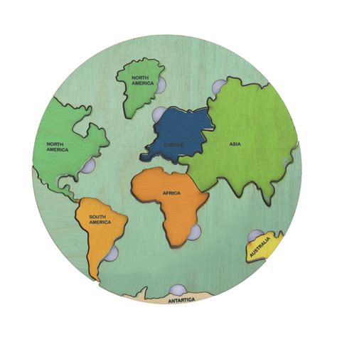 NESTA TOYS World Map & Earth Core Puzzle | 2-Layer Wooden Geography ...