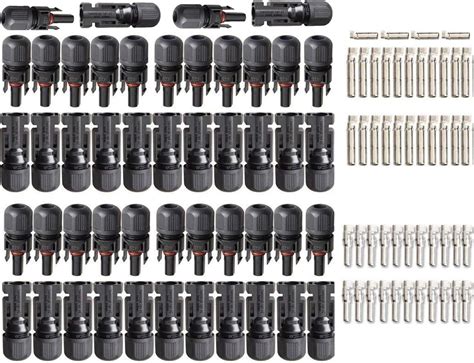 Buy PowMr 48PCS Solar connectors - IP67 Male/Female Solar Connectors(24 ...