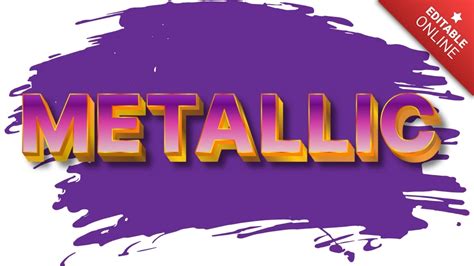 Image result for Metallic Text