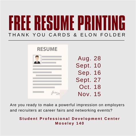 Your job hunt just got an upgrade! FREE Resume printing today! https ...
