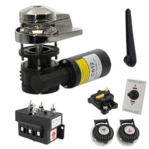 EXCALIBUR Vertical Windlass Anchor System - 600W Motor, 12V DC, 992 lbs ...